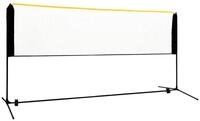 vidaXL Badmintonnetz, Vollexballnetz Verstellbar 300x103x94-158 cm Metall