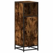 vidaXL Badezimmer-Set Badschrank R&auml;uchereiche 35x37,5x100 cm Holzwerkstoff,...