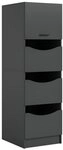 xonox.home Badezimmerspiegelschrank Free Badschrank F&uuml;r W&auml;sche 3 T&uuml;ren, 1