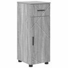 vidaXL Badezimmerspiegelschrank Badezimmerschrank Sonoma-Grau 30 x 35 x 80 cm...