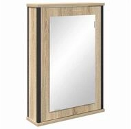 vidaXL Badezimmerspiegelschrank Spiegelschrank Sonoma-Eiche 42 x 12 x 60 cm
