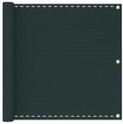 vidaXL Balkonsichtschutz Balkonsichtschutz Dunkelgr&uuml;n 75 x 700 cm HDPE und...