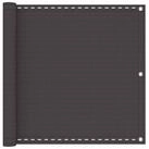 vidaXL Balkonsichtschutz Balkonsichtschutz Anthrazit 75 x 800 cm HDPE und...
