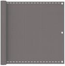 vidaXL Seitenmarkise 90 x 500 cm Balkonsichtschutz Hellgrau 90x500 cm HDPE und