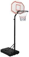 vidaXL Basketballkorb Basketballst&auml;nder Wei&szlig; 237-307 cm Polyethylen