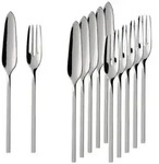 Villeroy & Boch Fischbesteck NewWave Fischbesteck 6er Set (12-tlg), 6 Personen