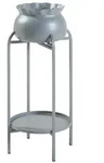 en.casa Blumenst&auml;nder, &raquo;Altena&laquo; Metall 80,5 x 40 x 40 cm Grau grau 40 cm x...