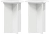 vidaXL Blumenst&auml;nder Pflanzenst&auml;nder 2 Stk. Hochglanz Wei&szlig; &Oslash;29,5 x 40 cm (2...