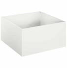 vidaXL Blumentopf Garten-Pflanzgef&auml;&szlig; Wei&szlig; 40 x 40 x 30 cm Kaltgewalzter...