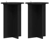 vidaXL Blumenst&auml;nder Pflanzenst&auml;nder 2 Stk. Schwarz &Oslash;40 x 60 cm...