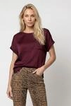 Schlupfbluse MONARI "Schluse Schmuckpatch", Damen, Gr. 38, rot (schwarz bordeaux),