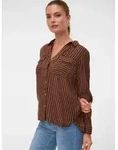 Vero Moda Hemdbluse VMBUMPY L/S SHIRT NEW WVN GA NOOS Viskose, regular fit