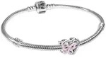 Pandora Silberarmband 21761, f&uuml;r Damen Set Silber Verschlungenes Herz &