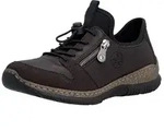 Rieker Slip-On Sneaker Freizeitschuh, Halbschuh mit Zierrei&szlig;verschluss und...