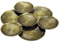 Wohnling Dekoschale WL7.561 Gold Metall 44cm Rund Standdeko Tischdeko...
