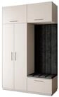 Masseno Garderobenschrank REMA 150 x 240 cm Garderoben-Set mit 2 T&uuml;ren Kaschmir