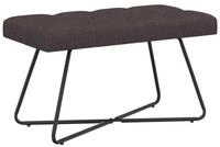 vidaXL Sitzbank Bank mit Knopfheftung Dunkelbraun 80 x 40 x 46 cm Stoff (1-St)