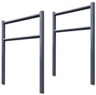 TRUTZHOLM Fahrradst&auml;nder 2x Fahrradanlehnb&uuml;gel mit Knieholm 115x75 cm Stahl...