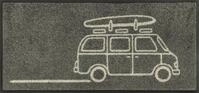 wash+dry by Kleen-Tex Fu&szlig;matte Keep it simple grey, rechteckig, H&ouml;he: 7 mm
