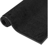 vidaXL Fu&szlig;matte, T&uuml;rmatte 60x80 cm Schwarz