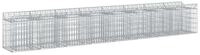 vidaXL Gartenzaun Gabionen-Hochbeet 2 stk. 400 x 50 x 60 cm Verzinkter Stahl,...