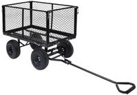 vidaXL Bollerwagen 350 kg Gartenwagen Schwarz 350kg Bollerwagen Handwagen