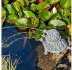 esotec Wasserspeier Solar Komplettset Figur Schildkr&ouml;ten Trio Stein-grau H=24cm