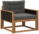 vidaXL Sofaelement Outdoor Mittelsofa Massivholz Natur (1 St)