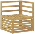 vidaXL Sofaelement Outdoor Ecksofa Massivholz Wei&szlig; 63 x 63 x 73 cm (1 St)