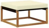 vidaXL Sofaelement Outdoor-Fu&szlig;hocker Massivholz Natur (1 St)
