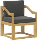 vidaXL Sofaelement 2 St&uuml;ck Outdoor-Sofagarnitur Polyester Wei&szlig; und Anthrazit...