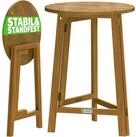 Casaria Stehtisch, 2er Set Hartholz Klappbar 110cm Hoch &Oslash;80 cm Rund Indoor...