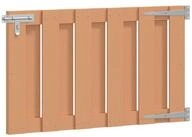 vidaXL Gartentor 100 x 60 cm Gartentor 100x60 cm WPC und Aluminium Braun
