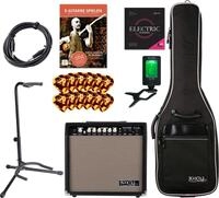 Rocktile E-Gitarre - 8-teiliges Starter Set f&uuml;r E-Gitarre, komplette...