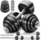 RE:SPORT Hantel-Set, 2 in 1 Hanteln Set, Hantelset Gusseisen verstellbar