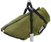 vidaXL Hundemantel, Hundemantel mit Geschirr Olivegr&uuml;n 4XL Fleece und Polyester