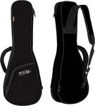 Rocktile Gitarrentasche Tasche f&uuml;r Sopran-Ukulele Schwarz/Orange (1-tlg),