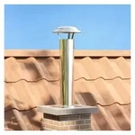 vidaXL Kaminofen-Erweiterungssegmet, Kamin Kopf Erweiterung Silber 24 x 24 x 50...
