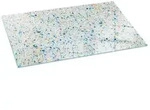 Tulup Bodenschutzplatte Blau Terrazzo-Muster, Schutzplatte aus Geh&auml;rtetem Glas...