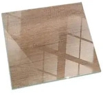 Tulup Bodenschutzplatte Braun Nat&uuml;rliches Holzmuster, Geh&auml;rtetem Glas