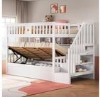 STILVORA Etagenbett 90&times;200 Jugendbett mit stauraum,Kinderbett mit...