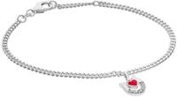 trendor Silberarmband 21626, M&auml;dchen mit Hufeisen/Herz 925 Silber Rhodiniert