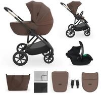 Kinderkraft Kombi-Kinderwagen PRIME 3 3in1, (Set), inkl. Babyschale MINK