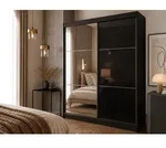 Beautysofa Schwebet&uuml;renschrank Viva mit Lacobel-Glas (4 Farben: Wei&szlig;, Grau,...