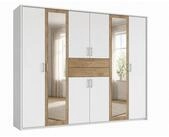 luma-home Dreht&uuml;renschrank 22602 (Kleiderschrank mit 2 Spiegeln und 2...