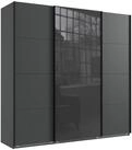 luma-home Schwebet&uuml;renschrank 22544 (B225/H236/T64 cm mit Kleiderstange,