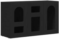 vidaXL Sideboard Sideboard ELST Schwarz 100 x 35 x 59 cm Holzwerkstoff (1 St)