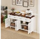 STILVORA Sideboard mit T&uuml;ren&Schubladen Aufbewahrungsschrank mit verstellbare...