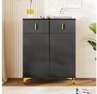 STILVORA Sideboard 101&times;83cm Sideboard Kommode Schuhschrank mit 2 t&uuml;r & 2...