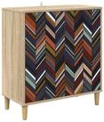 vidaXL Sideboard Sideboard OMMEN Sonoma 69 x 33 x 75 cm Holzwerkstoff (1 St)